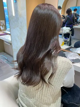 ロング カラー 店長/mao/ 前髪/顔周りカットのヘアスタイル