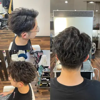 ショート パーマ メンズ Leggu所属・木田 智大のヘアスタイル