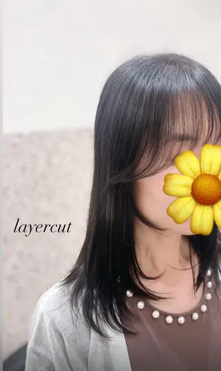 セミロング 佐藤 生基のヘアスタイル