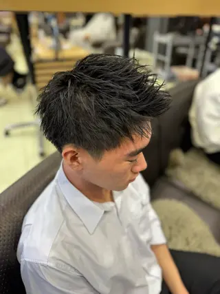 メンズ レイヤー/スパイキー ショート/坂本翔のヘアスタイル