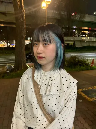 カラー 💫miyu💫デザ インカラー/アレンジのヘアスタイル