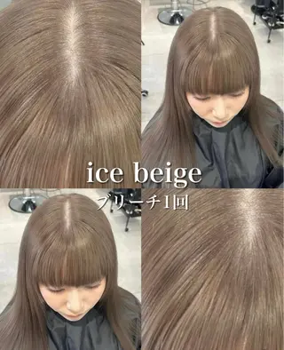 ロング カラー 🫧ミルクティー ブリーチRIKU🫧のヘアスタイル