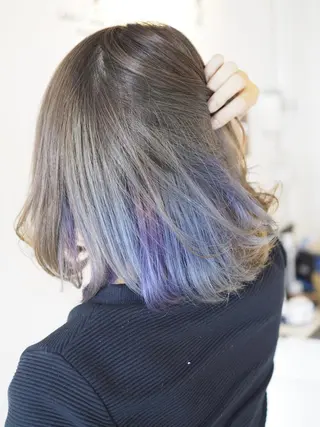 ショート カラー メンズハイトーン メンズバレイヤージュのヘアスタイル