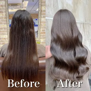 ロング カラー ヘアアレンジ 艶髪/髪質改善/ NATSUKI🍯のヘアスタイル