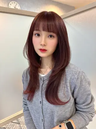 ロング カラー ヘアアレンジ 女性スタイリスト専門サロン Zina 天神所属・NANA／trend style🕊🍑のヘアスタイル