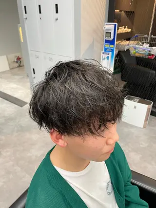 ショート パーマ ヘアアレンジ メンズ ⚡️王道メンズ⚡️ 北千住駅近！のヘアスタイル