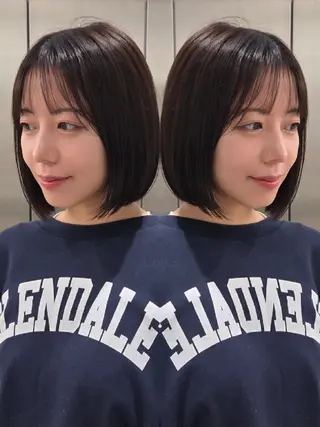 ミディアム ill 天神大名所属・YOKUTO 透明感カラーボブ特化のヘアスタイル