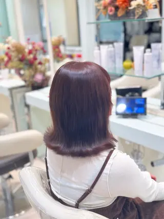 カラー 曲がる縮毛/カルマパ ーマ/池袋/横村大全のヘアスタイル