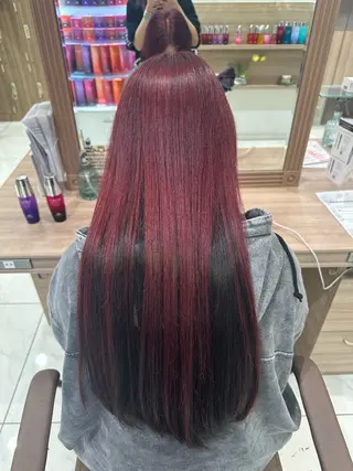 ロング カラー ‪❥ブリーチ💗 MIKUのヘアスタイル