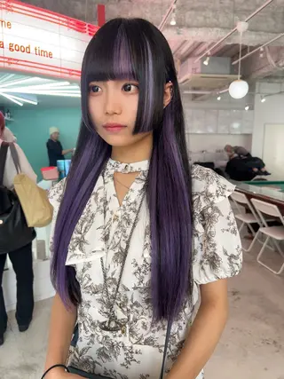 ロング 💥ウルフカット デザインあんな💥のヘアスタイル