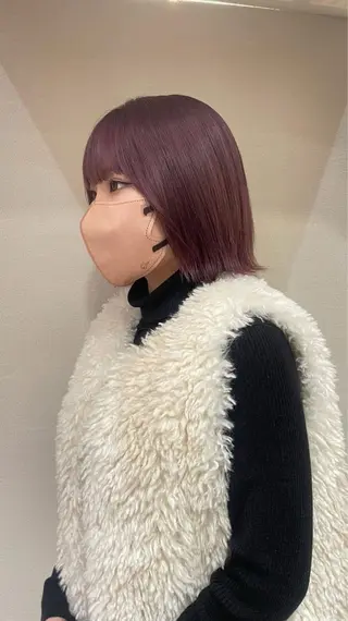 ショート カラー あいさ🤍ムラ無しカ ラー🤍のヘアスタイル