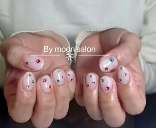 ネイル By moonネイル 🌷ワンホン/韓国風のネイルデザイン
