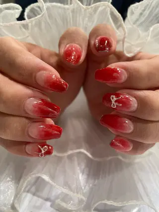 ネイル るか/透明感 カラー/アレンジのヘアスタイル