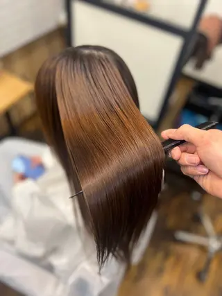 ロング Salowin銀座suite店所属・美髪縮毛矯正/髪質 改善カラー/寺倉海人のヘアスタイル