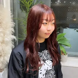 セミロング カラー Rui/透明感カラー 暖色/レイヤーカットのヘアスタイル