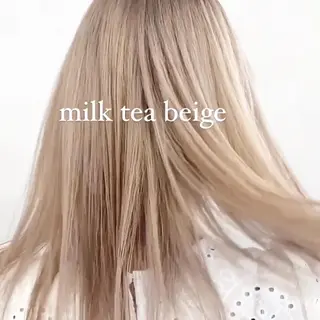 ミディアム カラー ハイトーン特化サロン 代表　中谷蓮のヘアスタイル