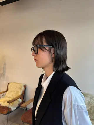 ショート カラー 武田玲音/カラー モデル/堀江のヘアスタイル