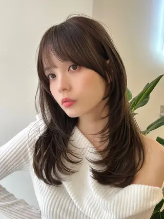 ミディアム ✨上品可愛い 垢抜けカラー/後藤✨のヘアスタイル