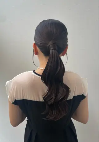 ロング カラー ヘアアレンジ VIEW maacoのヘアスタイル