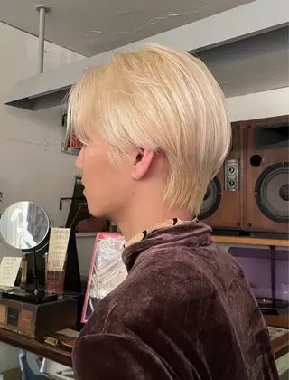 カラー ショートカット メンズカット/夕海のヘアスタイル