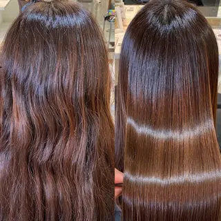 ロング 髪質改善/美髪縮毛 ☘️大人ショートのヘアスタイル