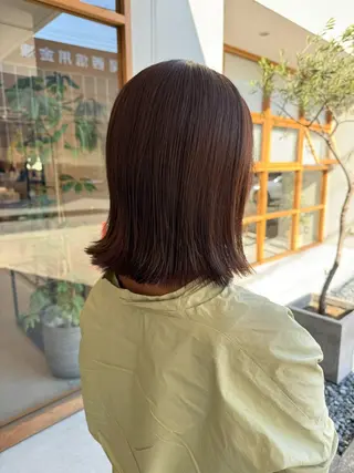 ミディアム カラー 蟹江 聡太✨レイヤーカットのヘアスタイル