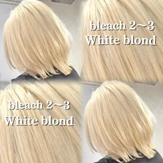 ショート カラー ハイトーン/横浜 /伊藤　怜のヘアスタイル