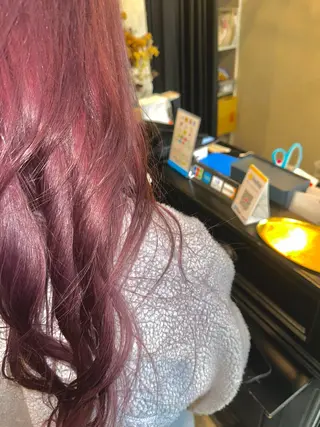 ロング 中川 舞のヘアスタイル