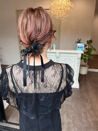 ミディアム ヘアアレンジ 成松 勇治のヘアスタイル