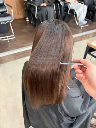 ロング 髪質改善／縮毛矯正 関根青葉のヘアスタイル