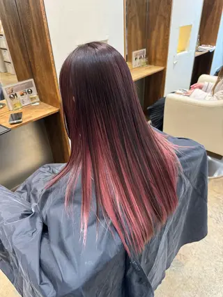 セミロング カラー 入江 允のヘアスタイル