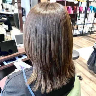 ミディアム 北島 遥香🫧インナ ー /ベージュカラーのヘアスタイル