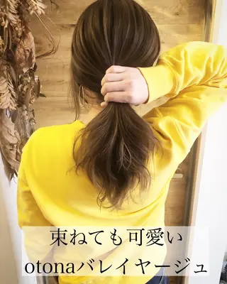 セミロング カラー テトネ タカシのヘアスタイル