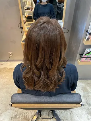 セミロング 上村 颯のヘアスタイル