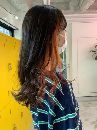 ロング カラー ヘアアレンジ 🧨ブリーチー×ボブ レイヤー💎じゅえるのヘアスタイル