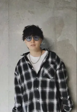 ミディアム 前田 翔哉のヘアスタイル