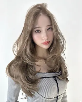 ロング カラー belle   表参道　terrace所属・抜きっぱなしブロンド /ハイトーン/カナタのヘアスタイル