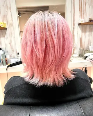 ミディアム カラー Lei hair&relax所属・加留部 節のヘアスタイル