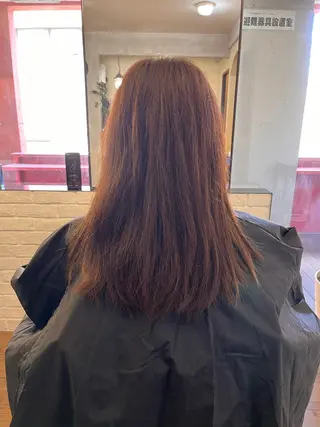 セミロング パーマ 上川 美幸のヘアスタイル
