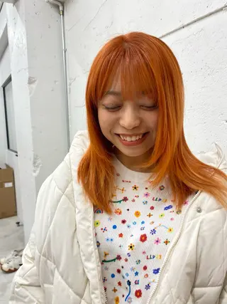 セミロング カラー tama /カットモデルのヘアスタイル