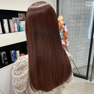 ミディアム カラー パーマ ヘアアレンジ メンズ キッズ ネイル マツエク・マツパ アイブロウ mona/ ストレートスタイル✨のヘアスタイル
