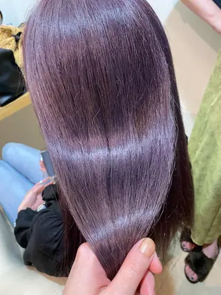 ロング カラー 丸尾 沙弥香のヘアスタイル