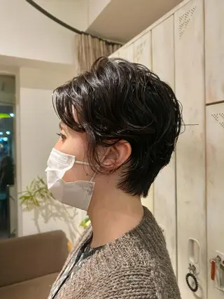 ショート パーマ BELLA阿部野 TOMOMIのヘアスタイル