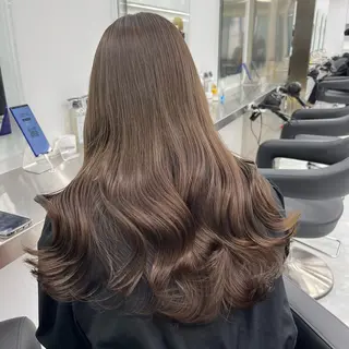 ミディアム カラー ブリーチなし🤍透明 感カラー🤍しゅうじのヘアスタイル