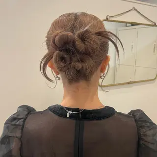 ヘアアレンジ 透明感カラー、 アレンジ/miyuのヘアスタイル