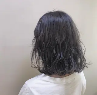 ミディアム カラー 似合わせカットカラー ♡佐藤捺美のヘアスタイル
