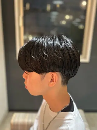 パーマ メンズ 梅田マンツーマン メンズ特化美容師のヘアスタイル