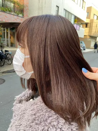 ミディアム カラー お任せヘア☘️☘️ 及川渚のヘアスタイル