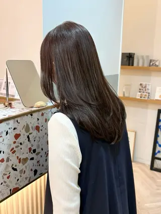 ミディアム 似合わせ/透明感 /レイヤー/りほ🤍のヘアスタイル