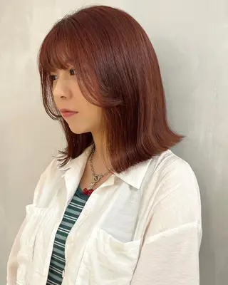 ミディアム カラー モリシゲ ヒカリ🦕🐬のヘアスタイル